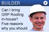 Glassfibre roofing for builders 
