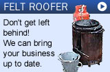 Fibreglass roofing for felt roofers 